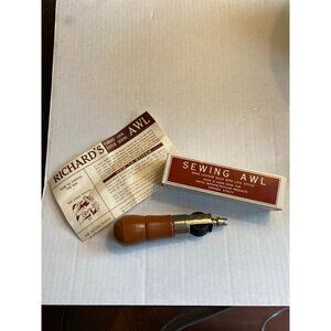 Vintage Lock Stitch Sewing Awl with Instructions dated 1968